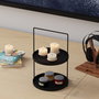Aberto Design Tilos - Accesorio decorativo de metal Negro